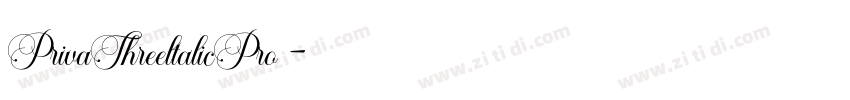 PrivaThreeltalicPro 字体转换